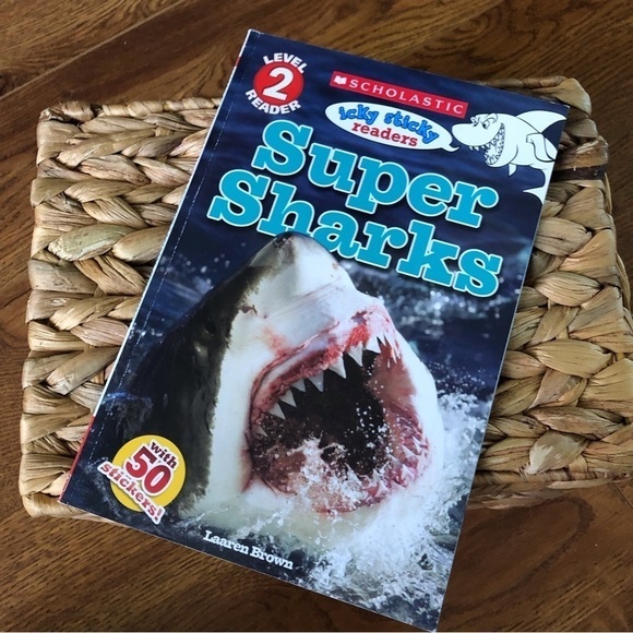 Icky Sticky readers: Super Sharks: Level 2 Reader paperback book - Picture 1 of 3